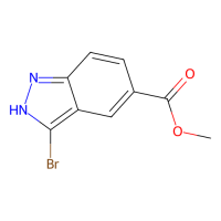 3-溴-1H-吲唑-5-羧酸甲酯，1086391-06-1，≥97%，阿拉丁
