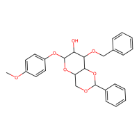 4-甲氧苯基3-O-苄基-4,6-O-苯亚甲基-β-D-吡喃葡萄糖苷，303127-81-3，≥98%(HPLC)，阿拉丁
