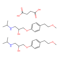 Metoprolol succinate，98418-47-4，10mM in DMSO，阿拉丁