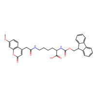 Nα-Fmoc-Nε-7-甲氧基香豆素-4-乙酰基-L-赖氨酸，386213-32-7，≥95%，阿拉丁