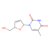 2',3'-二脱氢-3'-脱氧胸苷，3056-17-5，10mM in DMSO，阿拉丁