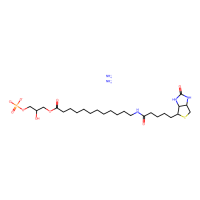 1-[12-生物素(氨基十二烷酰基)]-2-羟基-sn-甘油-3-磷酸酯(铵盐)，799812-69-4，≥99%，阿拉丁