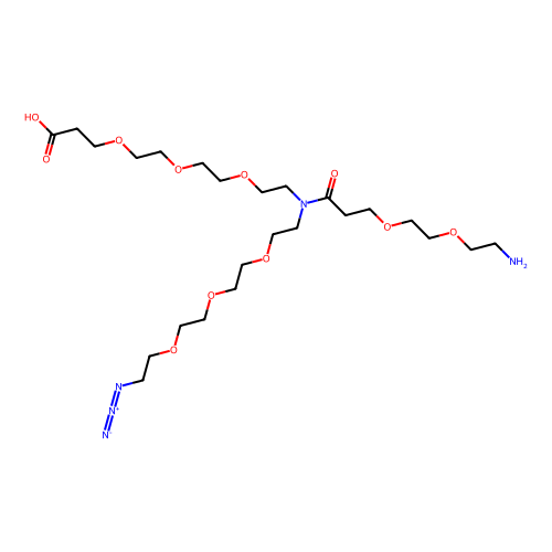 N-(叠氮基-PEG3)-N-(PEG2-胺)-PEG3-酸，2183440-70-0，≥98%，阿拉丁