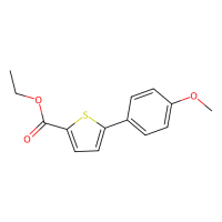 5-(4-甲硫基苯基)噻吩-2-羧酸乙酯，13858-71-4，≥95%，阿拉丁
