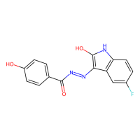 N'-(5-氟-2-氧代吲啉-3-亚基)-4-羟基苯并酰肼，330572-32-2，10mM in DMSO，阿拉丁