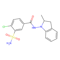 吲达帕胺,26807-65-8,Moligand™, 10mM in DMSO,阿拉丁
