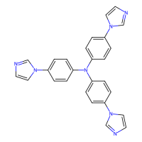 三-(4-咪唑基苯基)胺，1258947-79-3，≥98%，阿拉丁