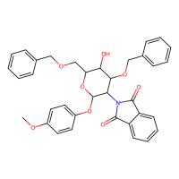 4-甲氧苯基-3,6-二-O-苄基-2-脱氧-2-苯二甲酰亚氨基-β-D-吡喃葡萄糖苷，129575-89-9，≥95%，阿拉丁
