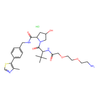 (S,R,S)-AHPC-PEG₂-NH₂盐酸盐，2097973-72-1，≥95%，阿拉丁