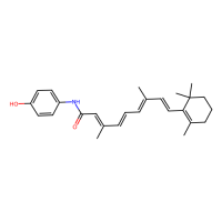 全反式-N-(4-羟苯基)维甲酸,65646-68-6,10mM in DMSO,阿拉丁