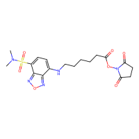 6-[[7-(N,N-二甲氨基磺酰)-2,1,3-苯并恶二唑-4-基]氨基]己酸琥珀酰亚胺酯，1858255-08-9，≥98%(HPLC)(N)，阿拉丁