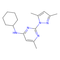 N-环己基-N-[2-(3,5-二甲基吡唑-1-基)-6-甲基嘧啶-4-基]胺(CyPPA)，73029-73-9，Moligand™, ≥98%(HPLC)，阿拉丁