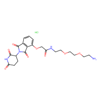 沙利度胺4'-氧乙酰胺-PEG2-胺 盐酸盐，2376990-30-4，≥98%，阿拉丁