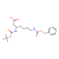 (S)-3-(Boc-氨基)-7-(Z-氨基)庚酸，346694-77-7，≥98%，阿拉丁