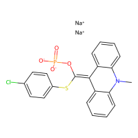 9-(4-氯苯基硫代磷酰氧亚甲基)-10-甲基二氢吖啶二钠盐	，193884-53-6，≥99%，阿拉丁