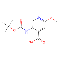 5-(叔丁氧羰基氨基)-2-甲氧基吡啶-4-羧酸,183741-86-8,≥97%,阿拉丁