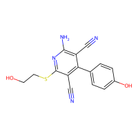 2-Amino-6-(2-hydroxy-ethylsulfanyl)-4-(4-hydroxy-phenyl)-pyridine-3,5-dicarbonitrile,333963-57-8,Moligand™,阿拉丁