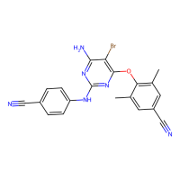 Etravirine (TMC125)，269055-15-4，10mM in DMSO，阿拉丁