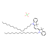 1,1'-双十八烷基-3,3,3',3'-四甲基吲哚菁高氯酸盐(DiI),41085-99-8,用于荧光分析, ≥98%,阿拉丁
