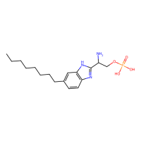 (R)-磷酸单-[2-氨基-2-(6-辛基-1H-苯并咪唑-2-基)-乙基]酯，787582-98-3，≥99%，阿拉丁