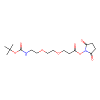 t-Boc-N-氨基-PEG2-琥珀酰亚胺酯,2183440-73-3,≥98%,阿拉丁