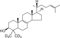 (4,4-二甲基-d6)胆甾-8(9),24-二烯-3β-醇，1246298-30-5，≥99%，阿拉丁