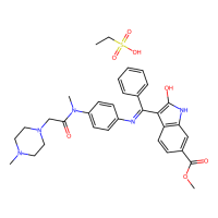 Nintedanib esylate,656247-18-6,10mM in DMSO,阿拉丁