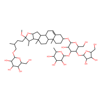 重楼皂苷VII，76296-75-8，10mM in DMSO，阿拉丁