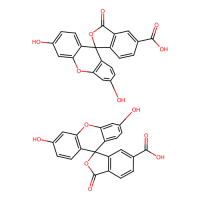 5(6)-羧基荧光素，72088-94-9，≥95%(HPLC), 5-和6-异构体混合物，阿拉丁