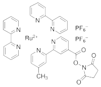 双(联吡啶)-4'-甲基-4-羰基吡啶钌-N-琥珀酰亚胺酯双六氟磷酸酯，136724-73-7，≥97%，阿拉丁
