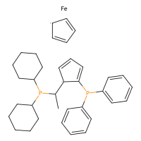 (S)-1-[(RP)-2-(二苯基膦基)二茂铁]乙基二环己基膦，162291-02-3，≥97%，阿拉丁