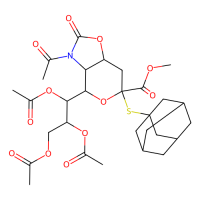 5-乙酰氨基-7,8,9-三-O-乙酰基-5-N,4-O-羰基-2-S-金刚烷基-2-硫代-α-神经氨酸甲酯，956107-32-7，≥98%，阿拉丁
