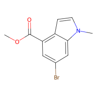 6-溴-1-甲基-1H-吲哚-4-羧酸甲酯，1090903-89-1，≥97%，阿拉丁