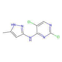 2,5-二氯--N-(5-甲基-1H-吡唑-3-基)-4-氨基嘧啶，543712-81-8，≥97%，阿拉丁