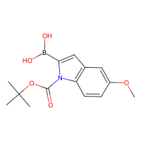 N-叔丁氧基羰基-5-甲氧基-2-吲哚硼酸，290331-71-4，≥95%，阿拉丁