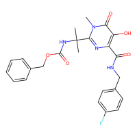 [1-[4-[[(4-氟苄基)氨基]羰基]-5-羟基-1-甲基-6-氧代-1,6-二氢嘧啶-2-基]-1-甲基乙基]氨基甲酸苄酯，518048-02-7，≥95%，阿拉丁