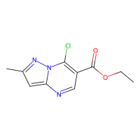 7-氯-2-甲基吡唑并[1,5-a]嘧啶-6-羧酸乙酯，223141-46-6，≥98%，阿拉丁
