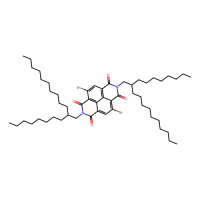 4,9-二溴-2,7-二(2-辛基十二烷基)苯并[lmn][3,8]邻二氮杂菲-1,3,6,8(2H,7H)-四酮，1100243-35-3，≥97%，阿拉丁