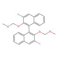 (R)-3,3'-二碘-2,2'-双(甲氧基甲氧基)-1,1'-联萘酚，189518-78-3，≥98%，阿拉丁