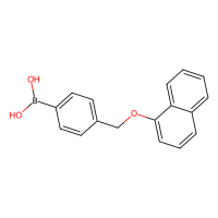 4-((1-萘氧基)甲基)苯基硼酸(含不同量的酸酐)，871125-78-9，≥97%，阿拉丁