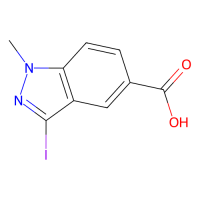 3-碘-1-甲基-1H-吲唑-5-羧酸，1234616-33-1，≥97%，阿拉丁