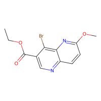 4-溴-6-甲氧基-1,5-萘啶-3-羧酸乙酯,724788-64-1,≥98%,阿拉丁