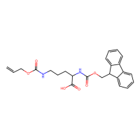Fmoc-D-鸟氨酸(aloc)-OH，214750-74-0，≥95%，阿拉丁