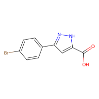 3-(4-溴苯基)-1H-吡唑-5-羧酸，46413-66-5，≥97%，阿拉丁