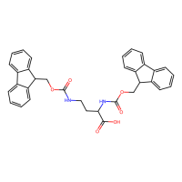 (S)-2,4-双((((9H-芴-9-基)甲氧基)羰基)氨基)丁酸，201473-83-8，≥95%，阿拉丁