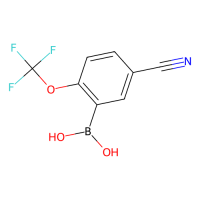 5-氰基-2-(三氟甲氧基)苯硼酸（含不定量的酸酐），1072946-64-5，≥97%，阿拉丁