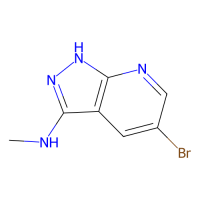 5-溴-N-甲基-1H-吡唑并[3,4-b]吡啶-3-胺，1289189-96-3，≥97%，阿拉丁