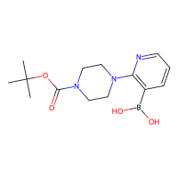 2-(4-(叔丁氧基羰基)哌嗪-1-基)吡啶-3-硼酸，1218790-78-3，≥97%，阿拉丁