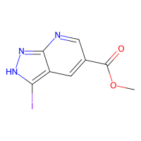 3-碘-1H-吡唑并[3,4-b]吡啶-5-羧酸甲酯，1221288-25-0，≥97%，阿拉丁
