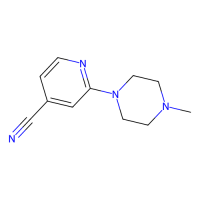 2-(4-甲基哌嗪-1-基)吡啶-4-腈，1016501-27-1，≥98%，阿拉丁
